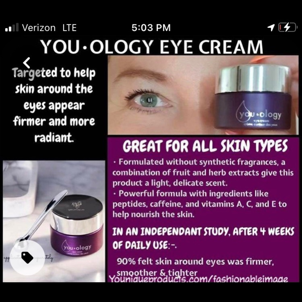You.ology. Eye cream